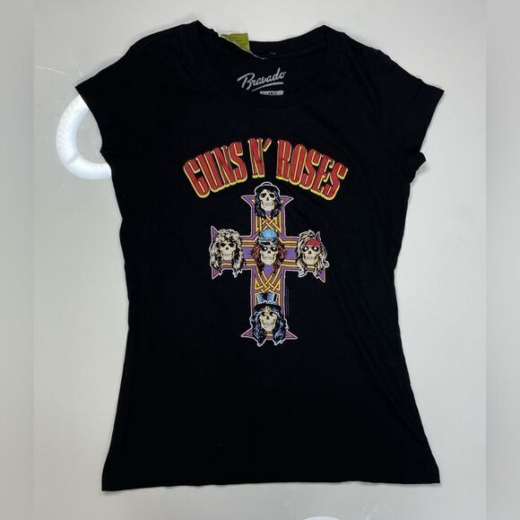 Guns N Roses Graphic T-shirt Women Small Black Short Sleeve Music - Picture 1 of 5